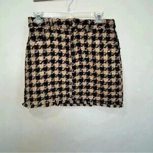 NWT Forever 21 Houndstooth Skirt M